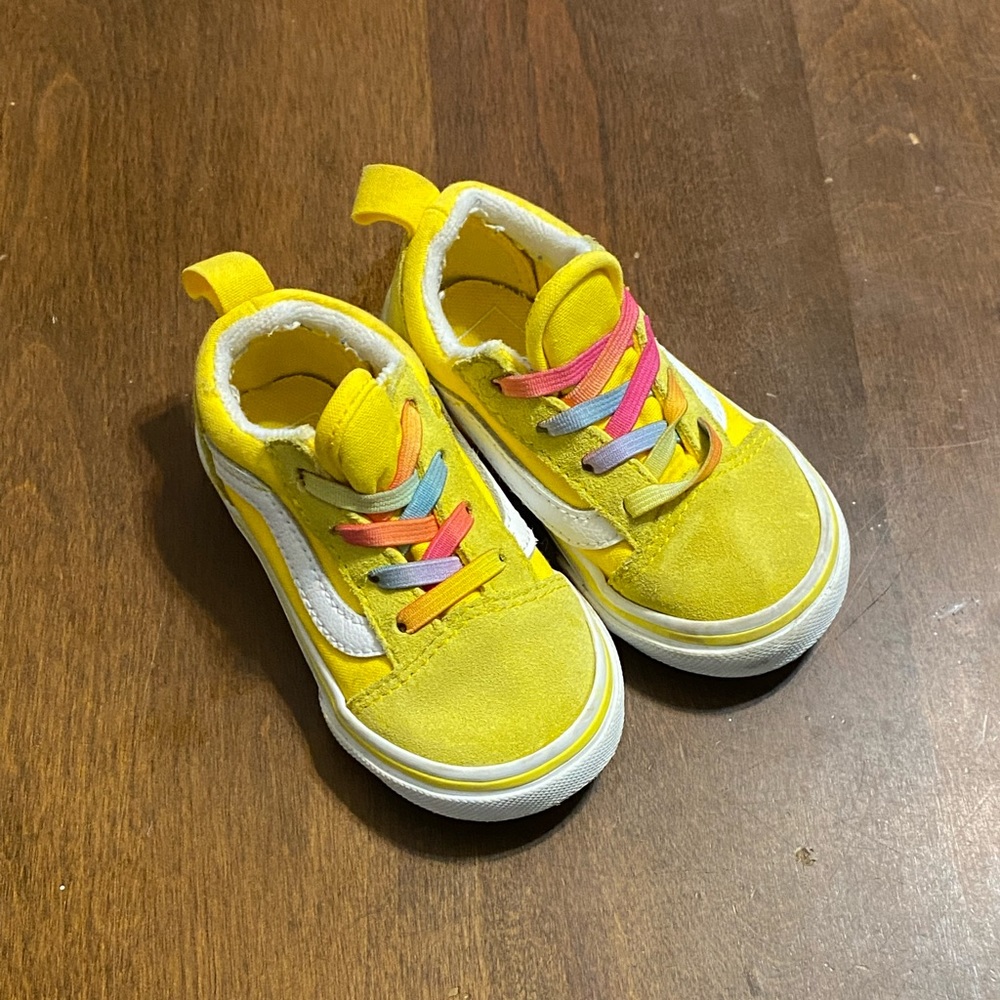 Yellow toddler Vans